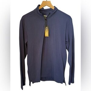 NWT Ogio Limit Performance Navy Quarter Zip Pullover Bally Sports Detroit Sz S